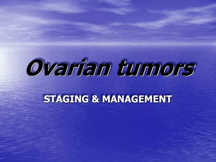 ovarian tumors