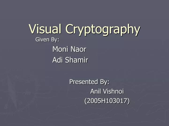 visual cryptography