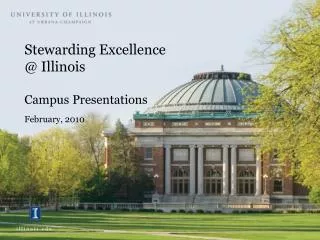 Stewarding Excellence @ Illinois Campus Presentations