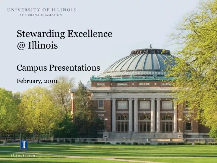 stewarding excellence @ illinois campus presentations