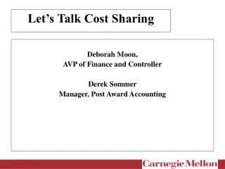 Let’s Talk Cost Sharing