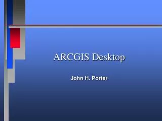 ARCGIS Desktop