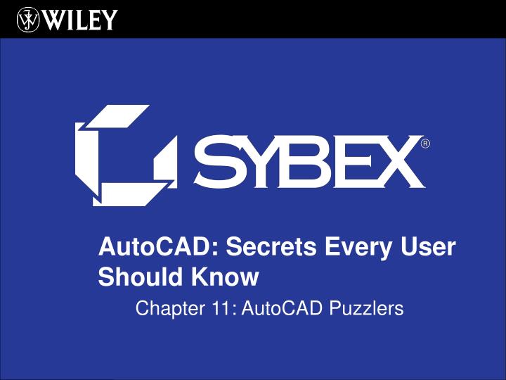 chapter 11 autocad puzzlers