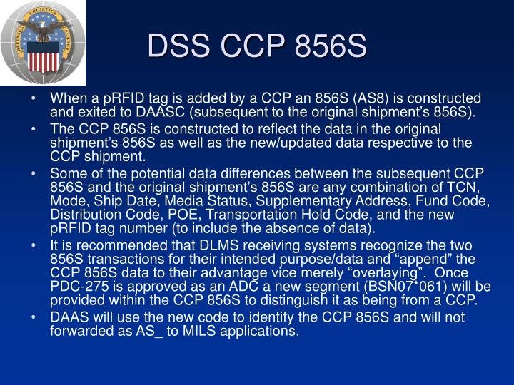 dss ccp 856s