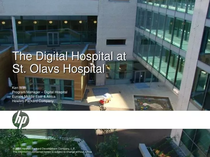 the digital hospital at st olavs hospital