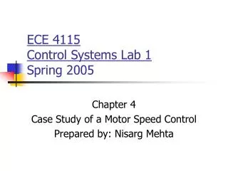 ECE 4115 Control Systems Lab 1 Spring 2005