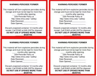 WARNING-PEROXIDE FORMER