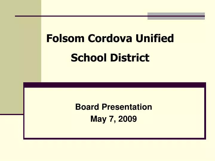 board presentation may 7 2009