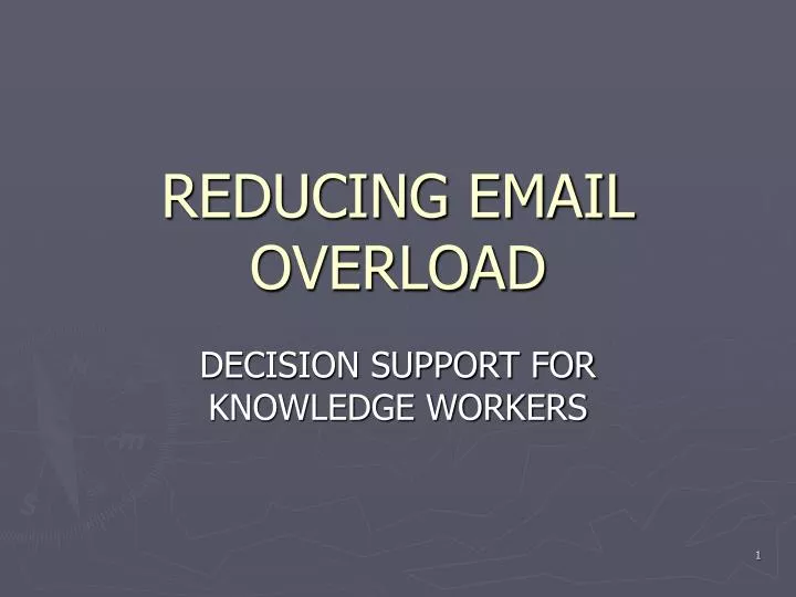 reducing email overload