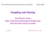 Sampling and Aliasing - slide 1