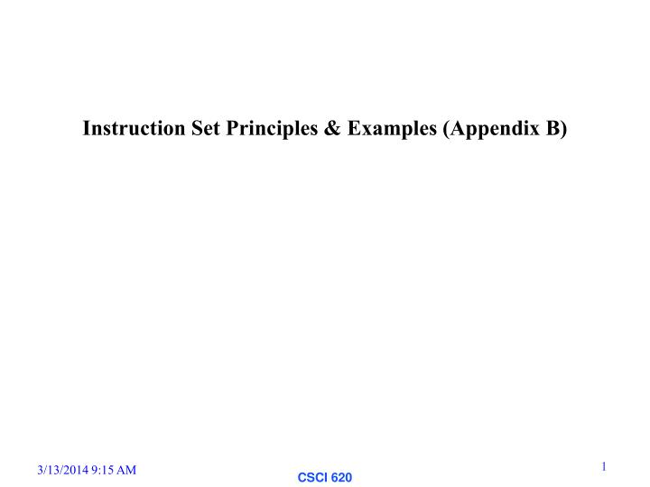 instruction set principles examples appendix b