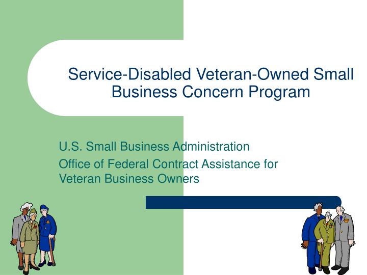 service disabled veteran owned small business concern program