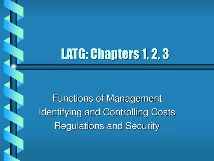 latg chapters 1 2 3