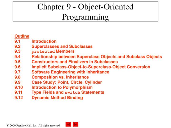 chapter 9 object oriented programming