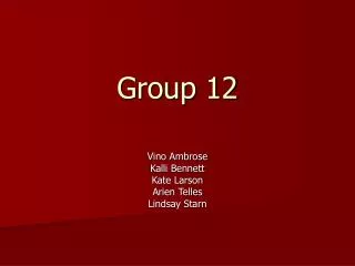 Group 12