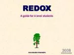 REDOX A guide for A level students - slide 1