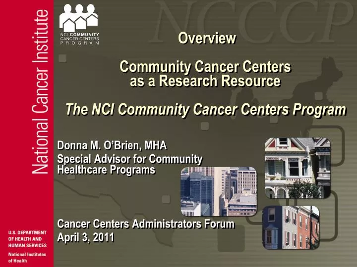 overview community cancer centers as a research resource the nci community cancer centers program