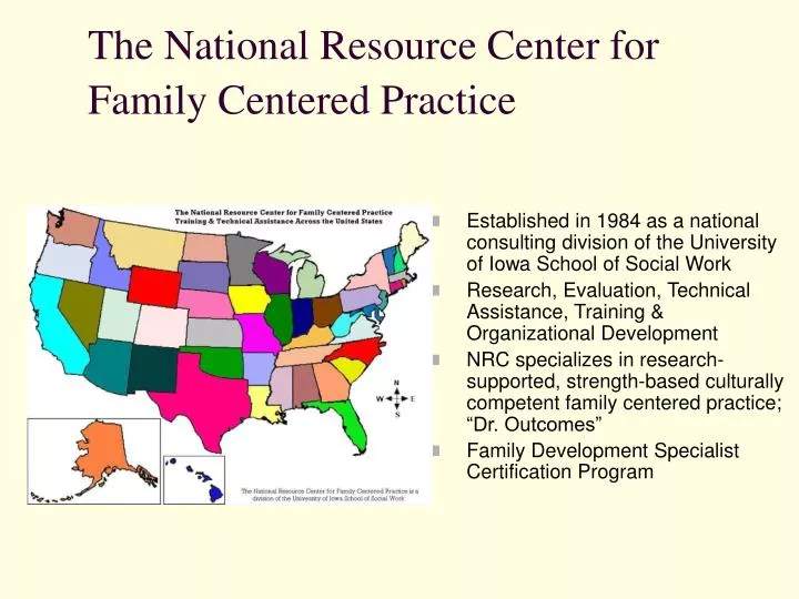 the national resource center for family centered practice