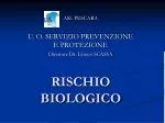 RISCHIO BIOLOGICO - slide 1