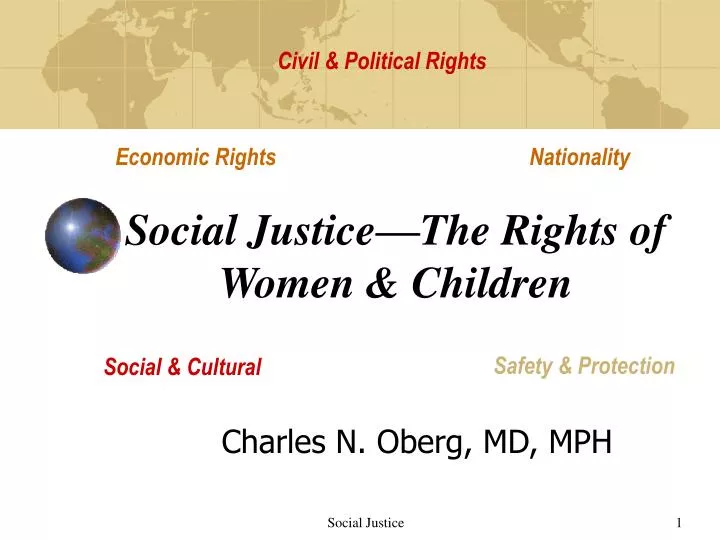 social justice the rights of women children