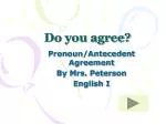 Do you agree? - slide 1