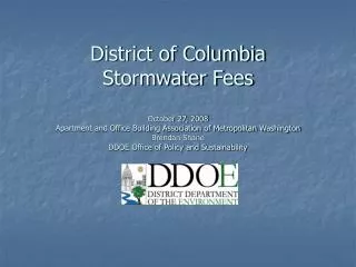 Stormwater Systems in the District