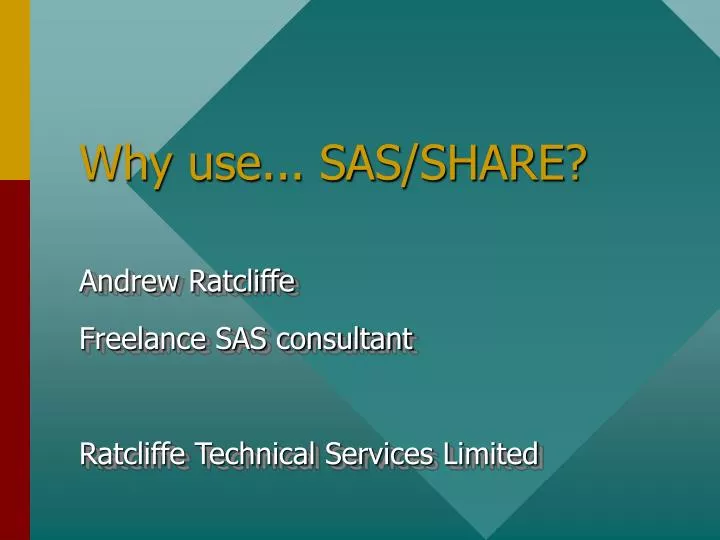 why use sas share