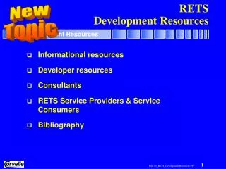 RETS Development Resources