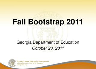 Fall Bootstrap 2011
