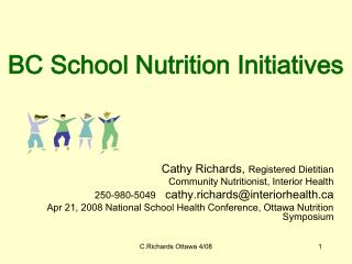 BC School Nutrition Initiatives