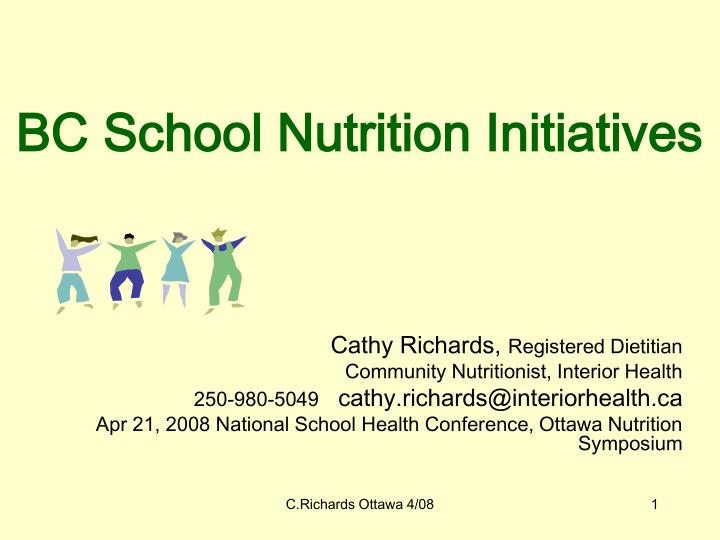 bc school nutrition initiatives
