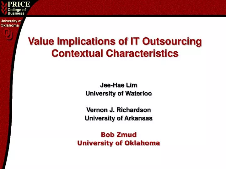 value implications of it outsourcing contextual characteristics