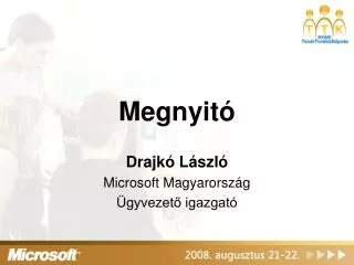 Megnyitó