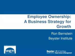 Employee Ownership: A Business Strategy for Growth