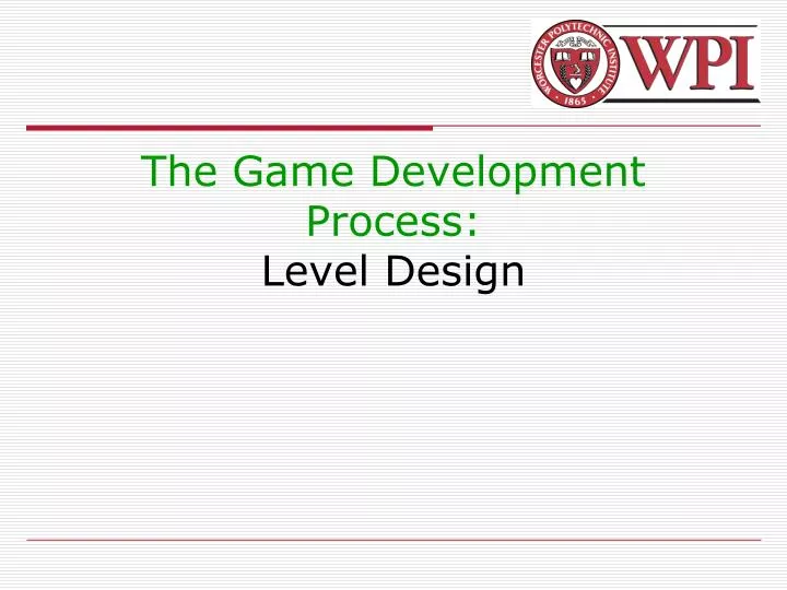 the game development process level design
