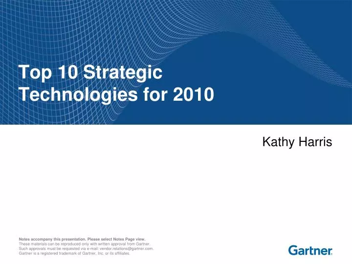 top 10 strategic technologies for 2010