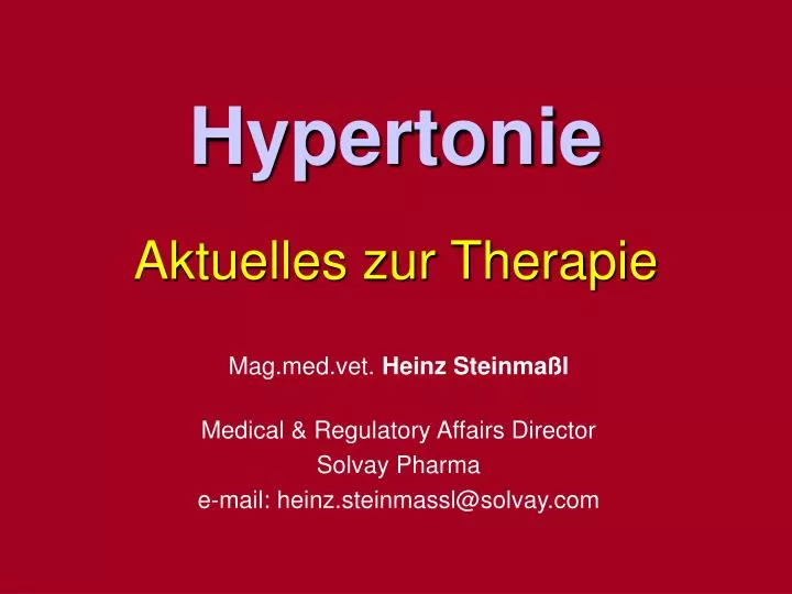 hypertonie