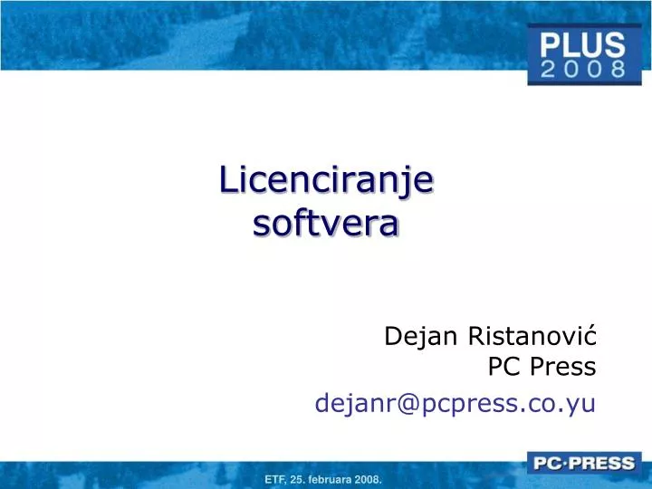 licenciranje softvera