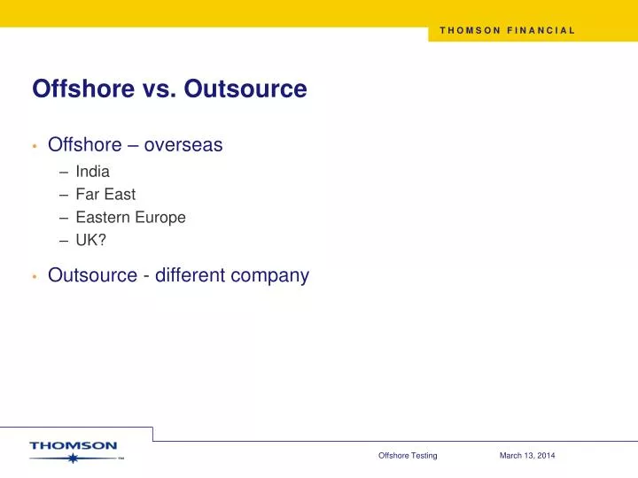 offshore vs outsource