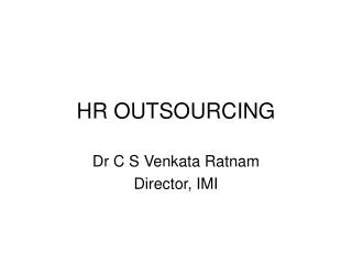 HR OUTSOURCING