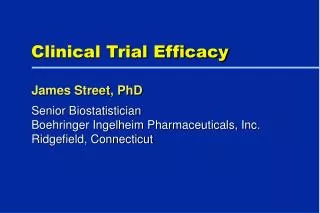 Clinical Trial Efficacy