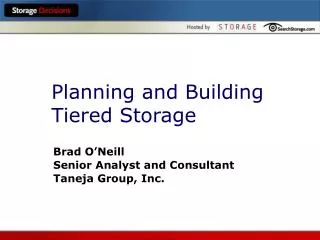 Planning and Building Tiered Storage