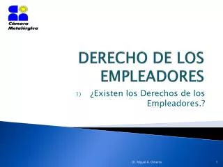 DERECHO DE LOS EMPLEADORES