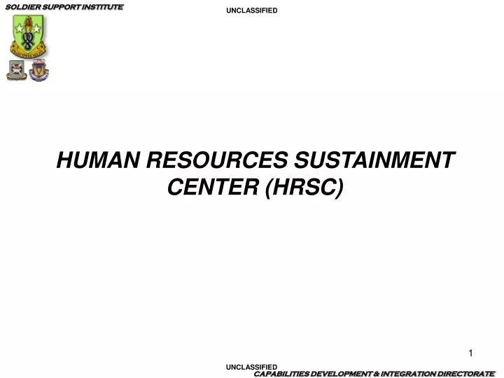 human resources sustainment center hrsc