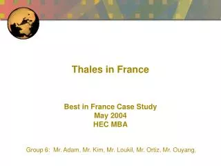 Thales in France