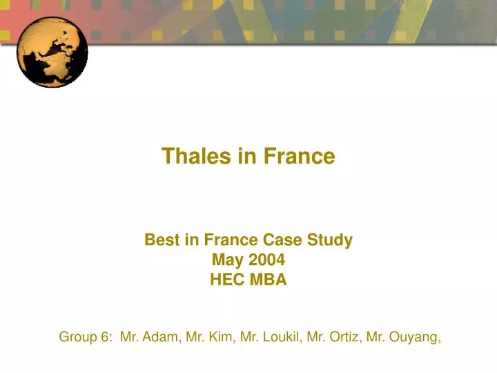 thales in france