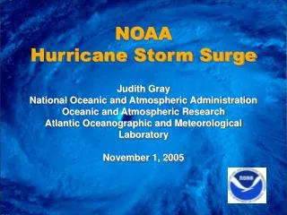 NOAA Hurricane Storm Surge