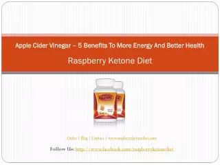 Apple Cider Vinegar – 5 Benefits To More Energy And Better H