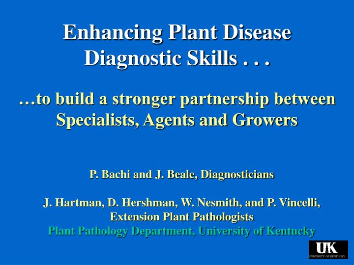 enhancing plant disease diagnostic skills