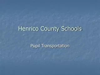 Henrico County Schools